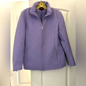 Quilted Jacket Zip up Women size L